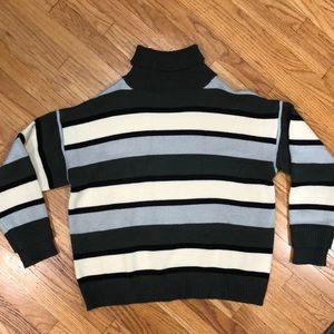 Gorgeous striped turtle neck sweater!